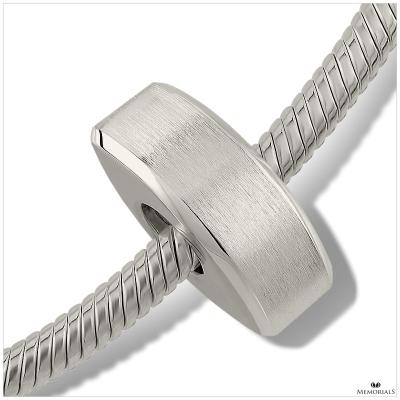 Thin Brushed Memorial Bead